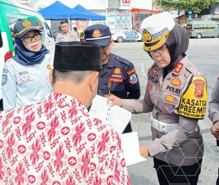 ‎Dalam Rangka Operasi Keselamatan Lodaya 2026, Ditlantas Polda Jabar Intensifkan Edukasi kepada Pengemudi Travel
