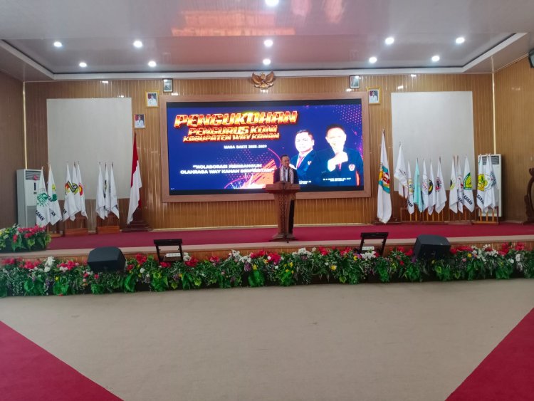 Indra Septa Permana Resmi Nakhodai KONI Way Kanan 2025-2029, Fokus Jemput Bola Atlet Pelosok