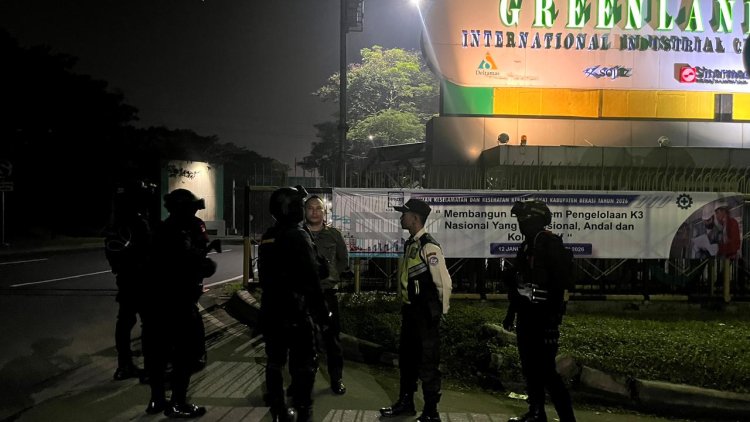 Patroli Brimob Batalyon D Pelopor Antisipasi Tawuran dan Balap Liar di Kabupaten Bekasi