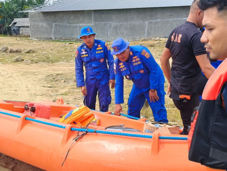 Cuaca Ekstrem, Kasatpolairud Polres Aceh Timur Hentikan Sementara Pencarian Awak KM Camar 29