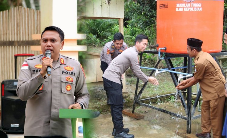 Air Bersih untuk Masyarakat, Kapolres Aceh Barat Resmikan Program Sumur Bor Mahasiswa STIK