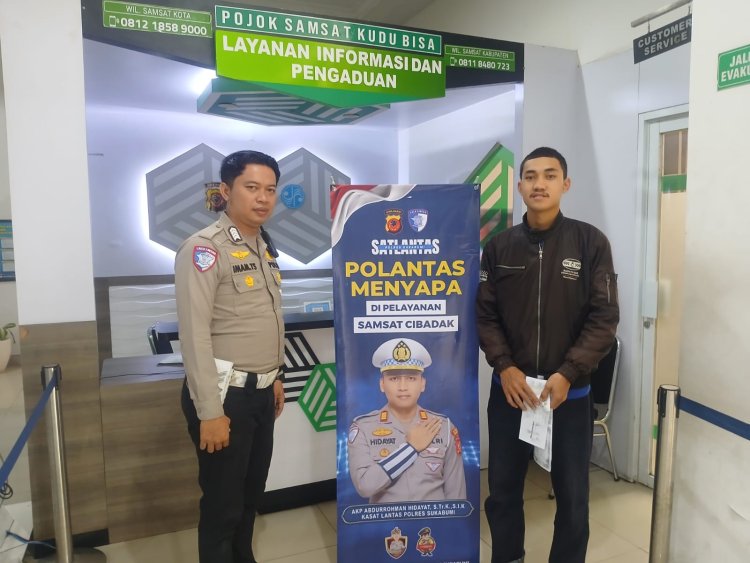 ‎Polantas Menyapa di Samsat Cibadak dan Pelabuhan Ratu : Pelayanan Humanis dan Cepat untuk Masyarakat