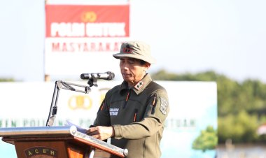 Green Policing Polda Aceh, Tanam 10 Ribu Mangrove untuk Perkuat Ketahanan Ekologi dan Ekonomi Desa Pesisir