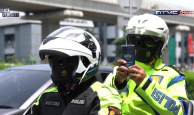 ‎Satlantas Polres Cirebon Kota Optimalkan Penerapan Tilang Elektronik Melalui ETLE Mobile E-handled
