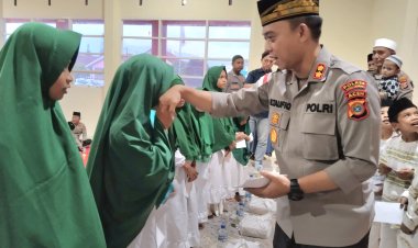 Di Momentum Nuzulul Qur’an, Polres Aceh Tengah Rangkul Tokoh Agama dan Santuni Anak Yatim