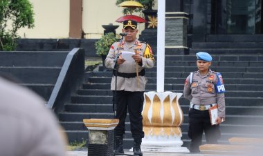 Jelang Ramadhan 1447 Hijriah, Polres Way Kanan Gelar Upacara Sertijab Wakapolres dan Kasipropam