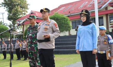 Amankan Mudik Lebaran, Polres Way Kanan Apel Gelar Pasukan Operasi Ketupat 2026