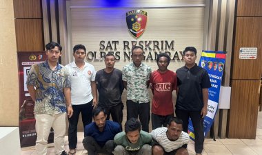 Enam Pelaku Pencurian Berondolan Sawit Diamankan, Satreskrim Polres Nagan Raya Sita 1,1 Ton Barang Bukti