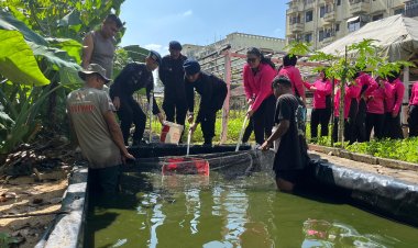 Panen Hasil KRPL, Batalyon D Pelopor Satbrimob Polda Metro Jaya Dukung Ketahanan Pangan