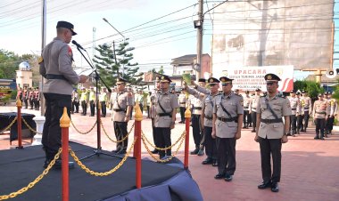 Kapolres Langsa Pimpin Sertijab Wakapolres, Kabag Ops, dan Kapolsek Jajaran