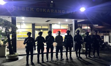 Patroli Brimob Batalyon D Pelopor Intensifkan Pengamanan, Antisipasi Tawuran dan Balap Liar di Kabupaten Bekasi