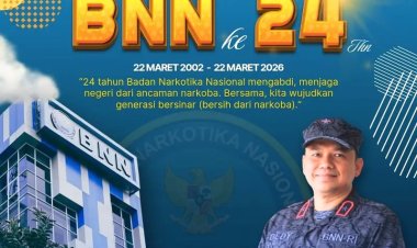 HUT ke-24 BNN, Komitmen Tanpa Henti Bersihkan Negeri dari Narkoba