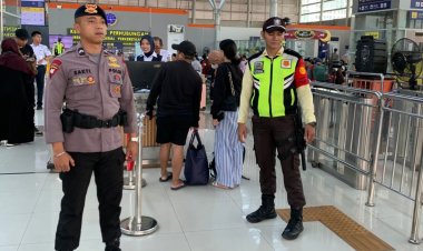 Pengamanan Ops Angkutan Lebaran 2026 di Stasiun Bekasi Berjalan Aman dan Kondusif