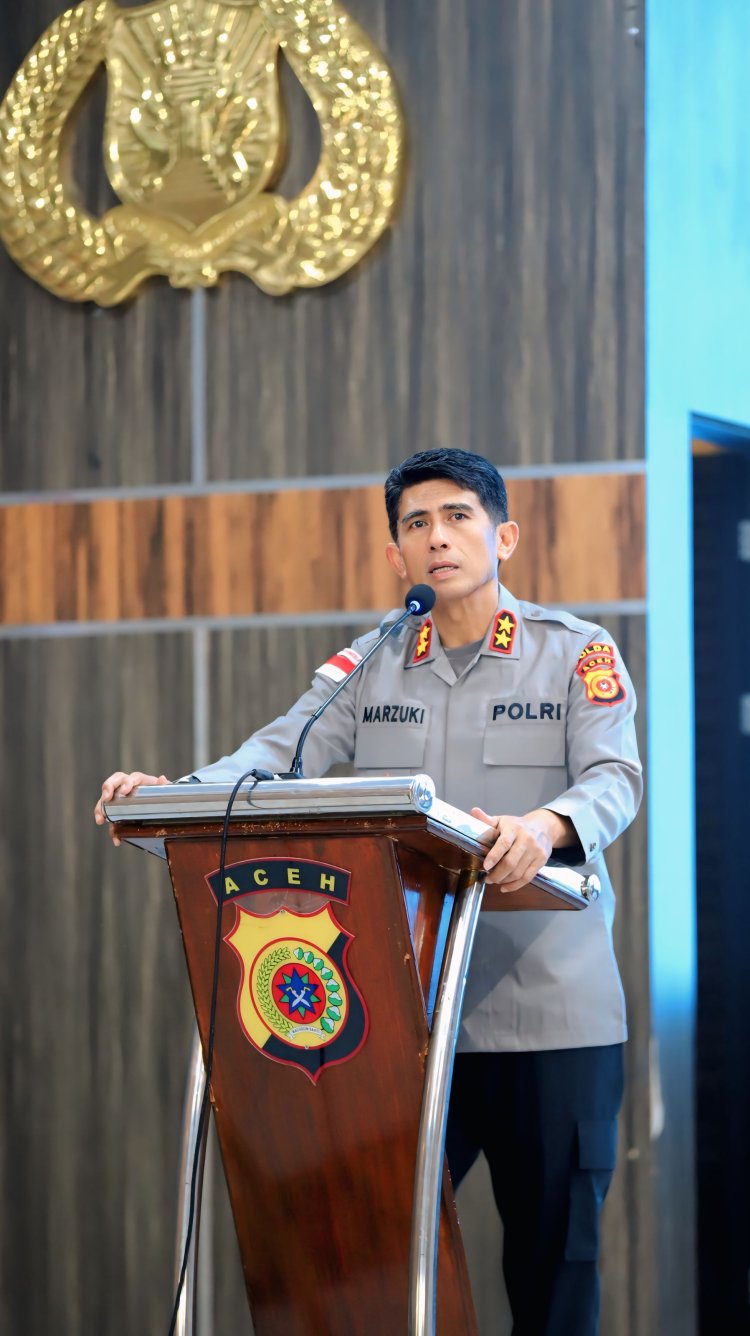Kapolda Aceh Berikan Arahan kepada Personel Ditpamobvit dan Ditbinmas