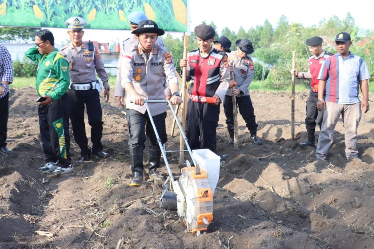 Polres Aceh Tengah Tanam Jagung Serentak Kuartal I 2026, Dukung Swasembada Pangan Nasional
