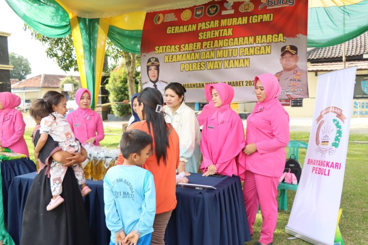 Semarak Ramadhan 1447 H, Satgas Saber Pangan Polres Way Kanan Gelar GPM Serentak