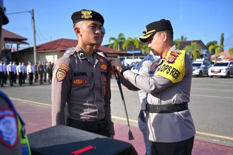 Polres Pidie Gelar Apel Pasukan, Operasi Ketupat Seulawah 2026 Siap Amankan Lebaran