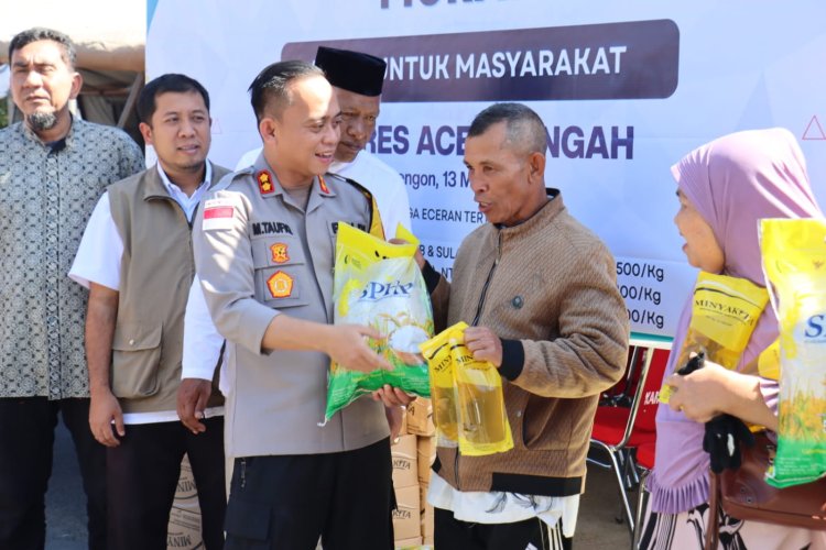 Polres Aceh Tengah Gelar Gerakan Pangan Murah, Bantu Stabilkan Harga Bahan Pokok