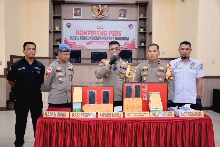 Jaringan Sabu Lintas Daerah Terbongkar, Polres Langsa Amankan 2 Kg Barang Bukti