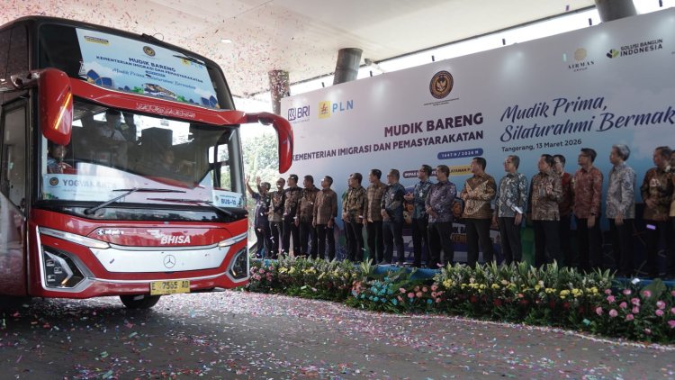 ‎Sambut Idulfitri 1447 Hijriah, Kemenimipas Berangkatkan 661 Peserta Mudik Bersama