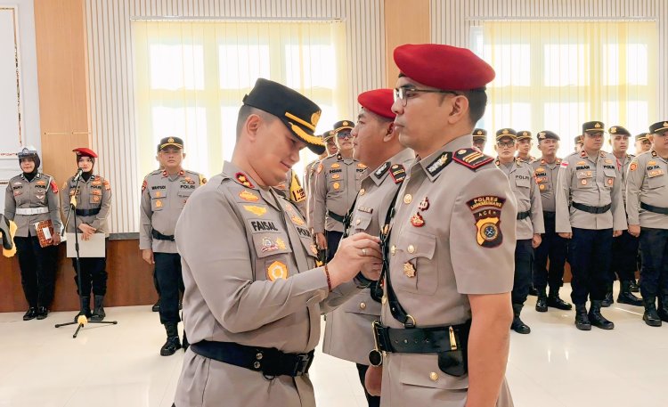 Kapolres Pidie Jaya Pimpin Sertijab, AKP Saiful Kamal Resmi Jabat Kasat Reskrim