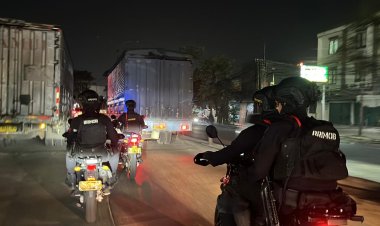 Patroli Brimob Batalyon D Pelopor Sisir Wilayah Kabupaten Bekasi, Situasi Aman dan Kondusif