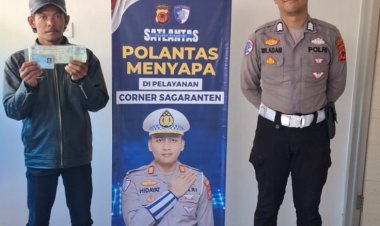 ‎Satlantas Polres Sukabumi Terus Gencarkan Program Polantas Menyapa Melalui Samsat Sagaranten