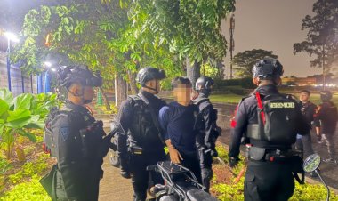 Brimob Metro Jaya Gagalkan Tawuran Remaja di Cikarang Utara, 2 Pelaku dan 7 Sajam Diamankan