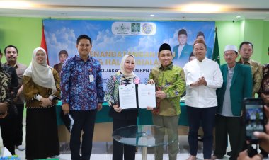‎Lindungi Aset Umat, Kanwil BPN DKI Jakarta dan PWNU DKI Jakarta Teken MoU Percepatan Sertipikasi Tanah Wakaf