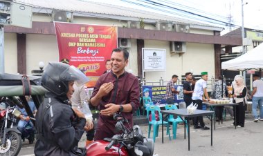 Sat Intelkam Polres Aceh Tengah Bersama OKP dan Mahasiswa Gelar Aksi Berbagi untuk Masyarakat
