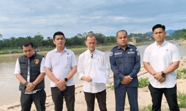 Sat Reskrim Polres Aceh Tamiang Ungkap Temuan Ratusan Kayu Bulat di DAS Sekerak
