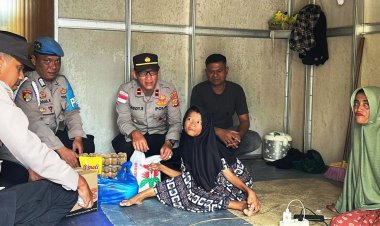 Kepedulian Kapolsek Banda Alam, Hadir Ringankan Beban Warga Kurang Mampu