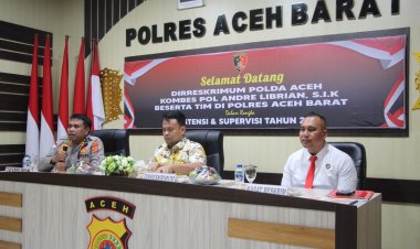 Penguatan Profesionalitas Penyidik, Dir Reskrimum Polda Aceh Supervisi Kinerja Reskrim Polres Aceh Barat