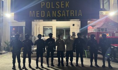 Patroli Brimob Kompi 2 Yon D Pelopor Medan Satria Antisipasi Tawuran dan Balap Liar di Kota Bekasi