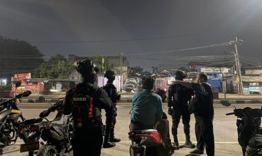 Patroli Brimob Yon D Pelopor Sisir Kabupaten Bekasi, Antisipasi Tawuran dan Balap Liar