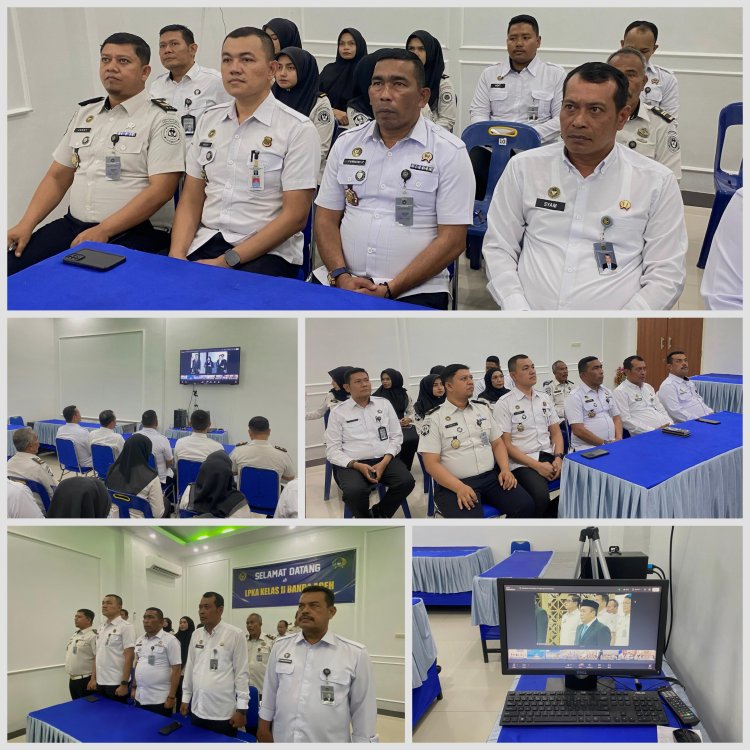 Momentum Penguatan Kepemimpinan, LPKA Banda Aceh Ikut Pelantikan Pimpinan Tinggi Madya