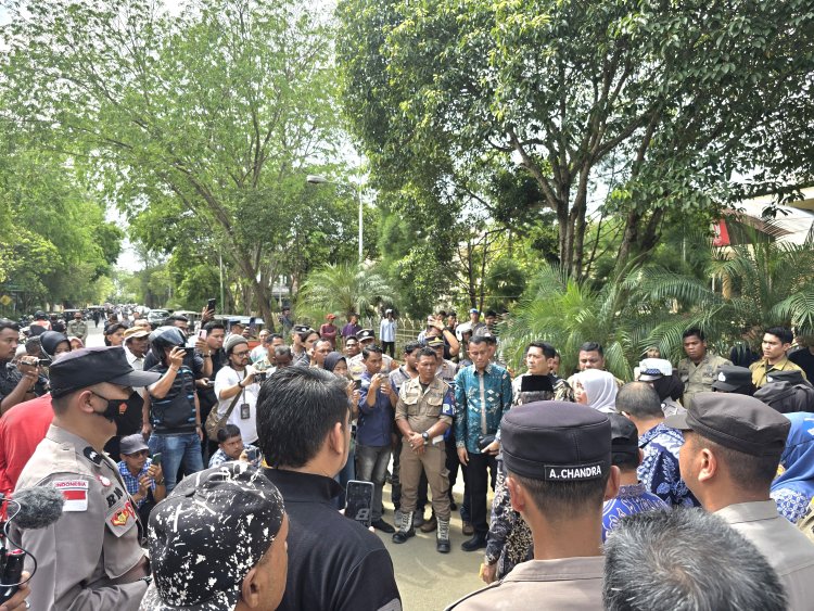 Polres Langsa Kawal Aksi Demonstrasi Secara Humanis, Situasi Tetap Aman dan Kondusif