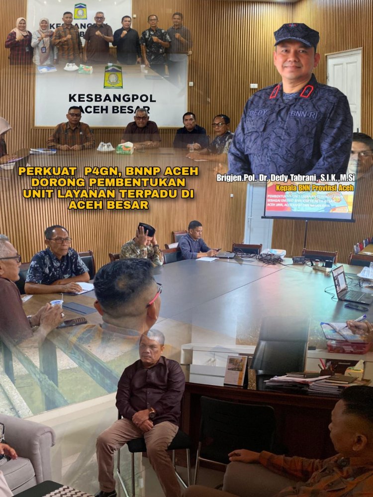 Perkuat P4GN, BNNP Aceh Inisiasi Pembentukan ULT di Aceh Besar