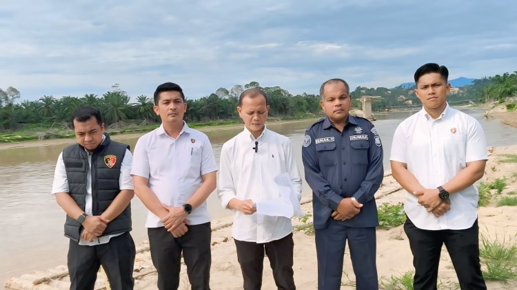 Sat Reskrim Polres Aceh Tamiang Ungkap Temuan Ratusan Kayu Bulat di DAS Sekerak