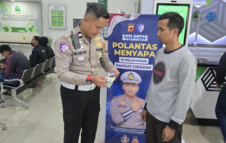 Satlantas Polres Sukabumi Terapkan Prinsip 5S di Samsat Cibadak dan Plara, Wujudkan Pelayanan Ramah dan Humanis