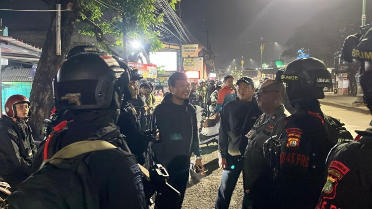 Patroli Brimob Batalyon D Pelopor Sasar Wilayah Kabupaten Bekasi, Situasi Aman dan Kondusif
