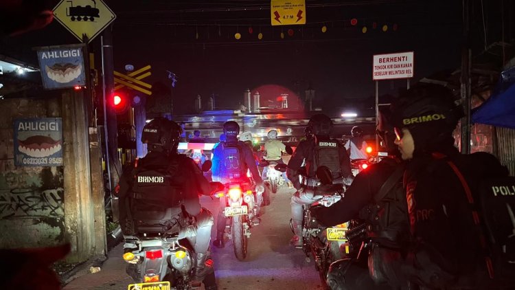 Patroli Brimob Batalyon D Pelopor Amankan Wilayah Bekasi, Tawuran dan Balap Liar Nihil