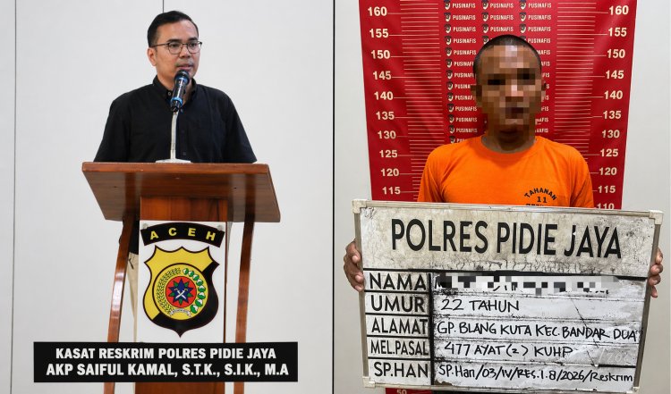 Gerak Cepat Satreskrim Polres Pidie Jaya Bongkar Curanmor, Pelaku “MF” Diringkus Lewat Sinergi Antar Polres