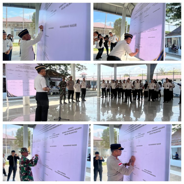 Komitmen Tegas Pemasyarakatan Aceh: LPKA Banda Aceh Ikut Deklarasi Bebas Narkoba dan HP Ilegal