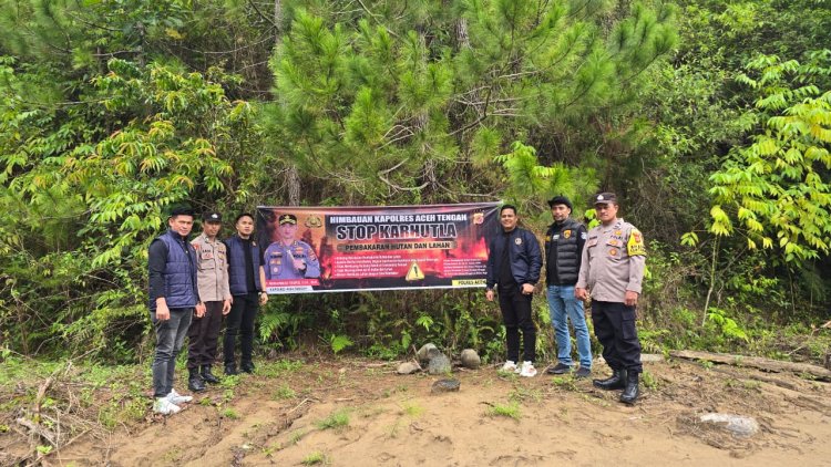 Cegah Karhutla, Kapolres Aceh Tengah Ajak Masyarakat Jaga Hutan dan Lahan