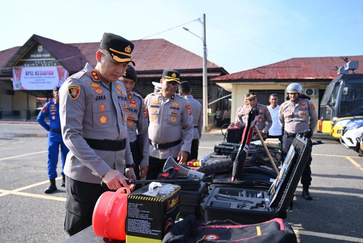 Hadapi May Day 2026, Polres Pidie Gelar Apel Kesiapan