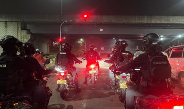 Patroli Brimob Batalyon D Pelopor Sisir Wilayah Kabupaten Bekasi, Tawuran dan Balap Liar Nihil