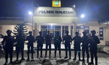 Patroli Dini Hari Brimob Batalyon D Pelopor Sasar Titik Rawan di Bekasi, Tawuran dan Balap Liar Nihil
