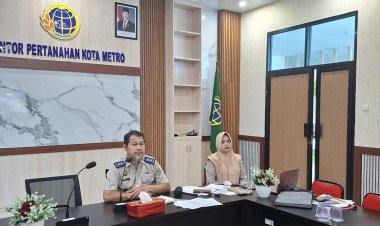 Kantah Kota Metro Ikuti Zoom Meeting Pelaksanaan Kegiatan Tanah Terlantar Tahun 2026