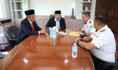 Kalapas Lhoksukon Temui Bupati Aceh Utara, Bahas Pembangunan Gedung Baru Lapas